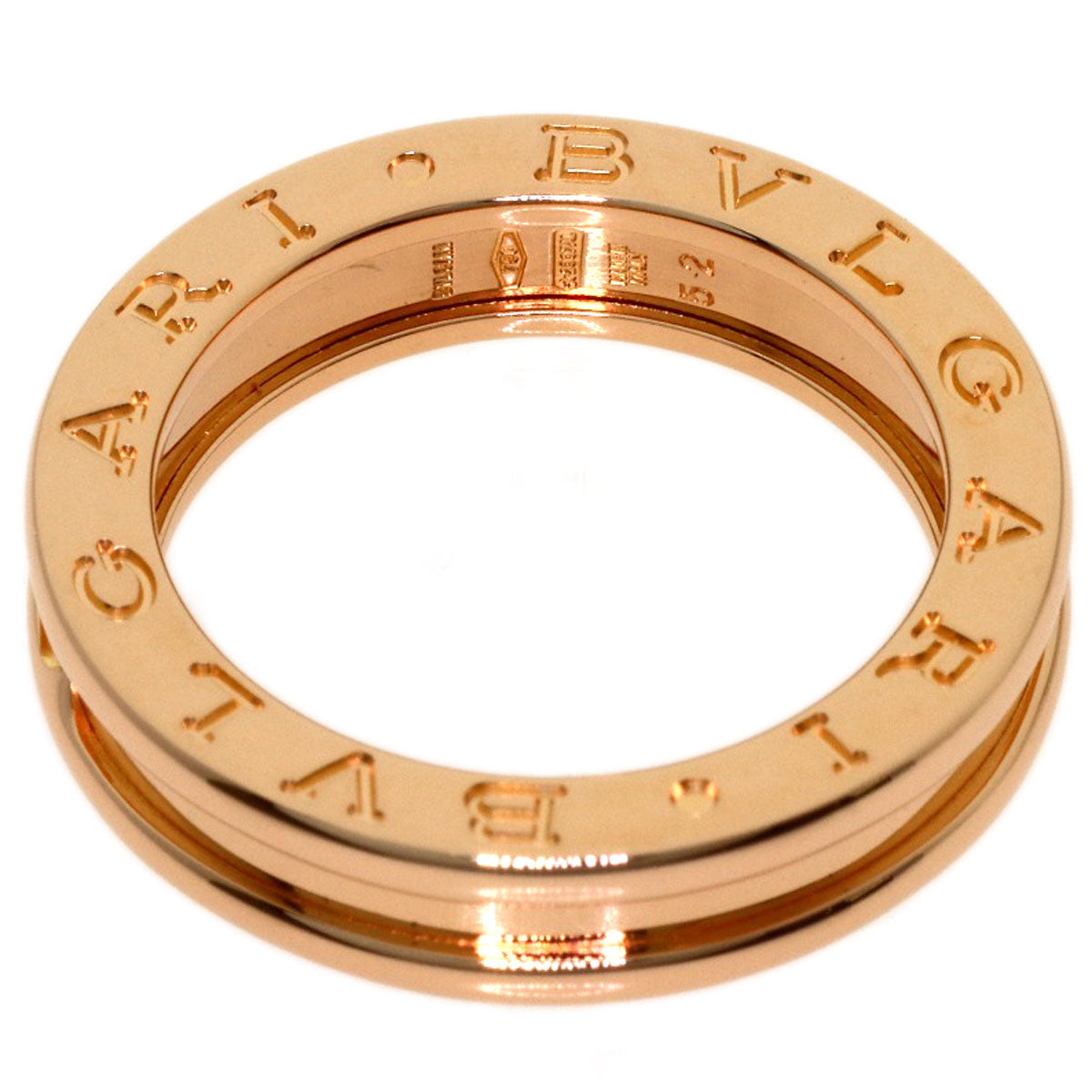 BVLGARI B.zero1 1 band #52 Ring K18 Pink Gold Ladies [Used]
