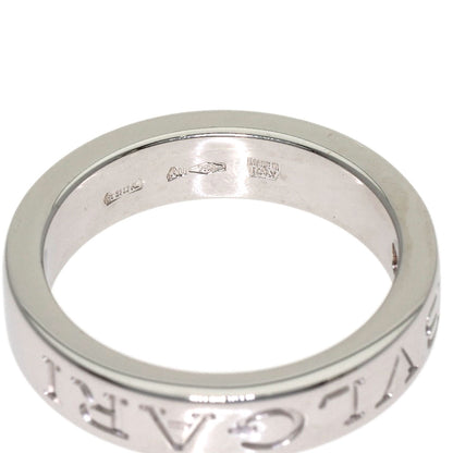 BVLGARI Double logo 1P Diamond Ring K18 White Gold Ladies [Used]