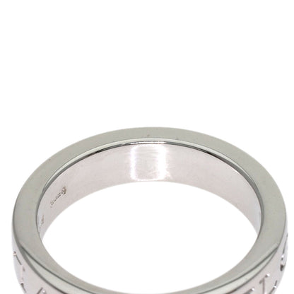 BVLGARI Double logo 1P Diamond Ring K18 White Gold Ladies [Used]