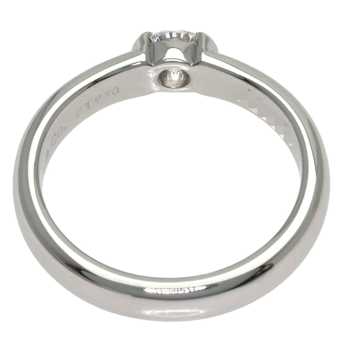 TIFFANY&Co. Dots Solitaire Diamond Ring Platinum PT950 Ladies [Used]