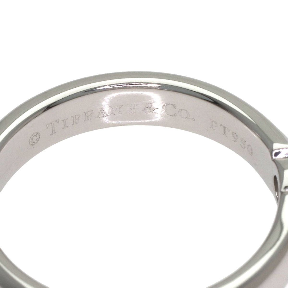 TIFFANY&Co. Dots Solitaire Diamond Ring Platinum PT950 Ladies [Used]