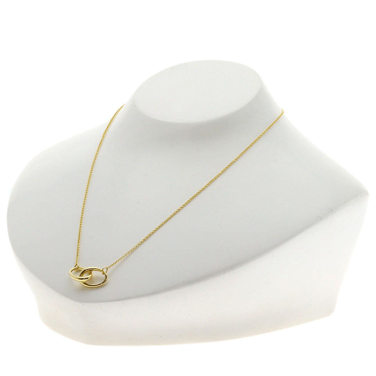 TIFFANY&Co. Double loop Necklace K18 Yellow Gold Ladies [Used]
