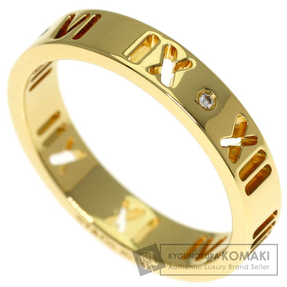 TIFFANY&Co. Pierced Atlas 4P Diamond Ring K18 Yellow Gold Ladies [Used]