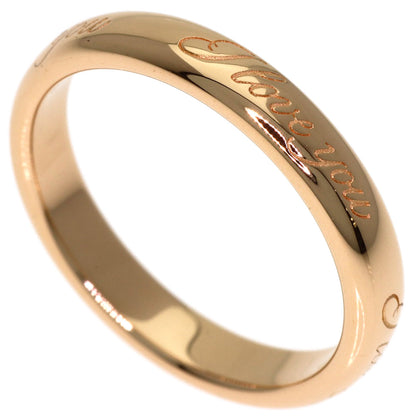 TIFFANY&Co. Notes I Love You Ring K18 Pink Gold Ladies [Used]