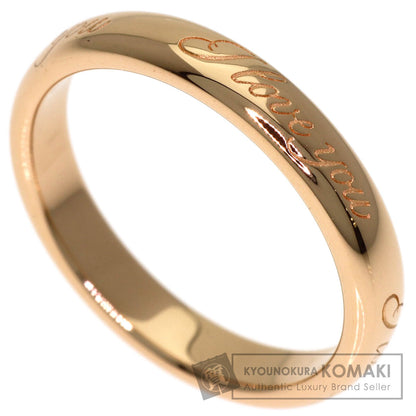 TIFFANY&Co. Notes I Love You Ring K18 Pink Gold Ladies [Used]