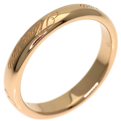 TIFFANY&Co. Notes I Love You Ring K18 Pink Gold Ladies [Used]