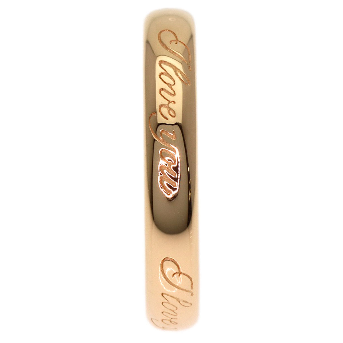 TIFFANY&Co. Notes I Love You Ring K18 Pink Gold Ladies [Used]
