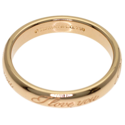 TIFFANY&Co. Notes I Love You Ring K18 Pink Gold Ladies [Used]