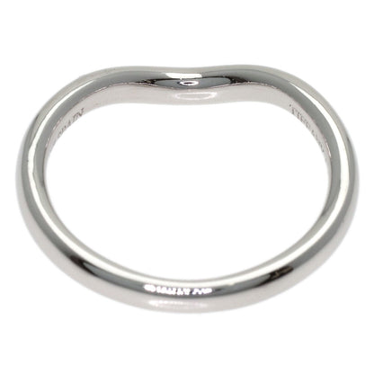 TIFFANY&Co. Curved band Diamond Ring Platinum PT950 Ladies [Used]