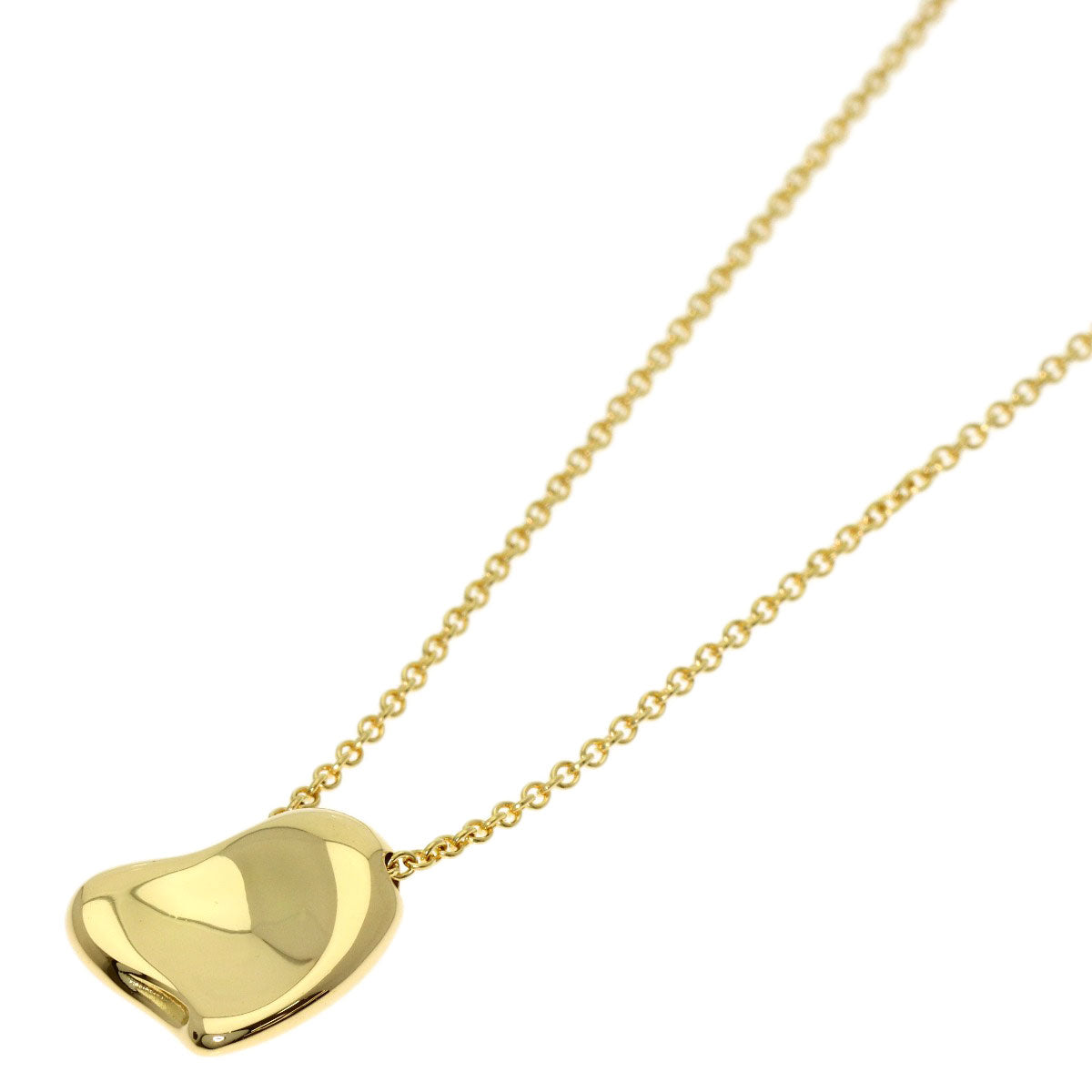 TIFFANY&Co. Full heart Necklace K18 Yellow Gold Ladies [Used]