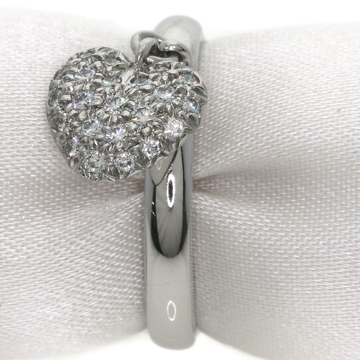 TIFFANY&Co. Sentimental Heart Diamond Ring Platinum PT950 Ladies [Used]