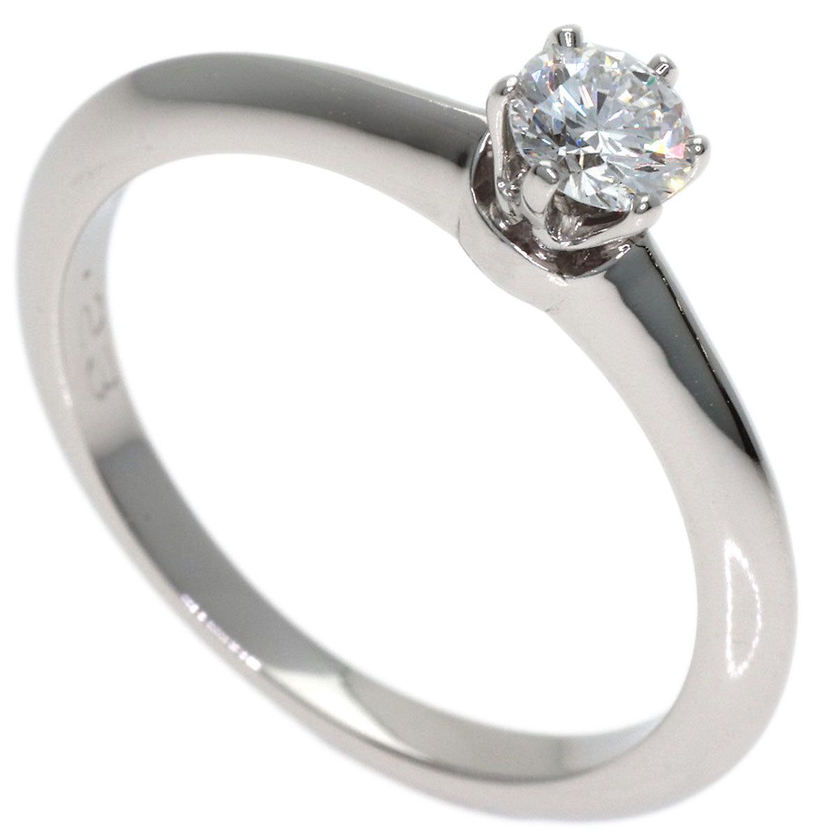 TIFFANY&Co. Solitaire Diamond Ring Platinum PT950 Ladies [Used]