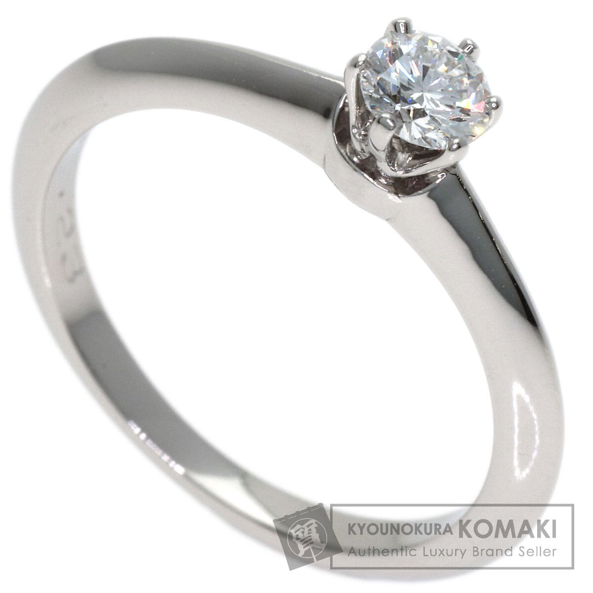 TIFFANY&Co. Solitaire Diamond Ring Platinum PT950 Ladies [Used]