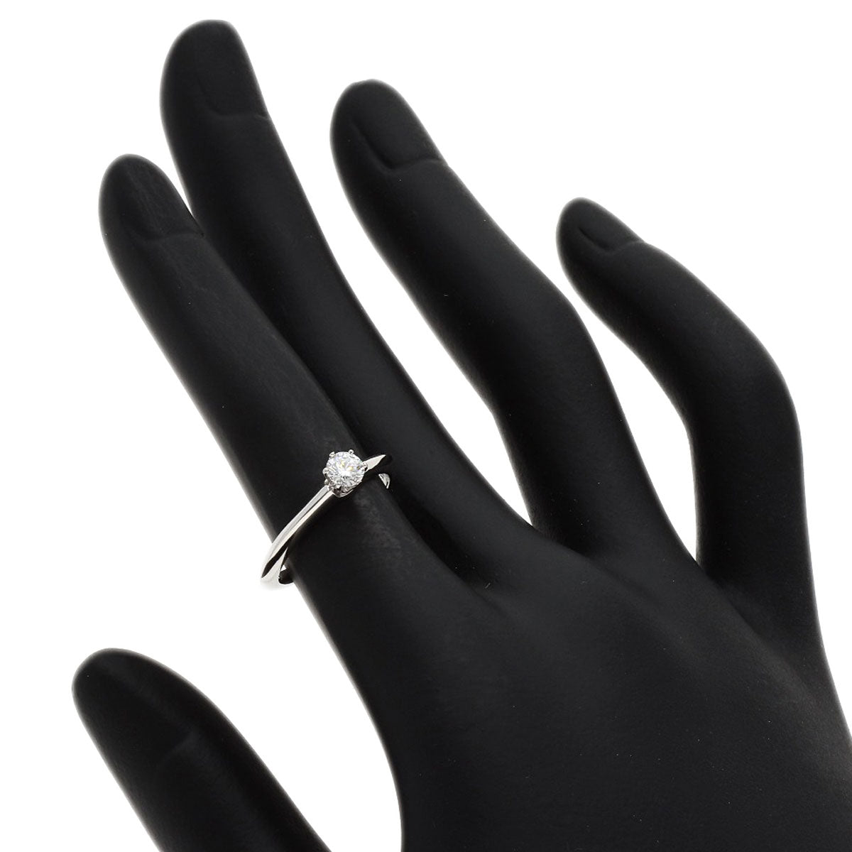 TIFFANY&Co. Solitaire Diamond Ring Platinum PT950 Ladies [Used]
