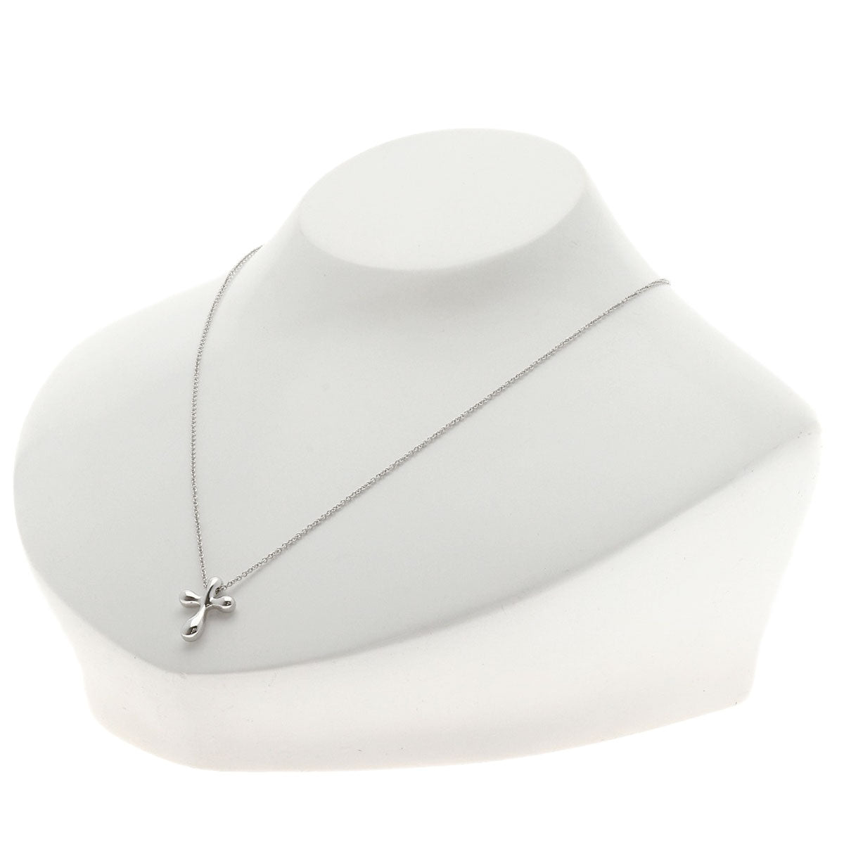 TIFFANY&Co. Small cross Necklace Platinum PT950 Ladies [Used]