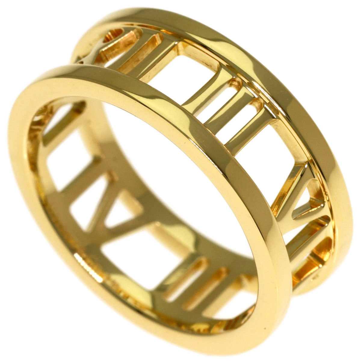 TIFFANY&Co. open atlas Ring K18 Yellow Gold Ladies [Used]