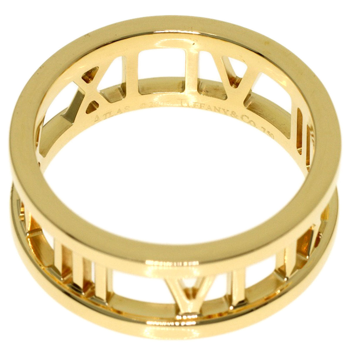 TIFFANY&Co. open atlas Ring K18 Yellow Gold Ladies [Used]