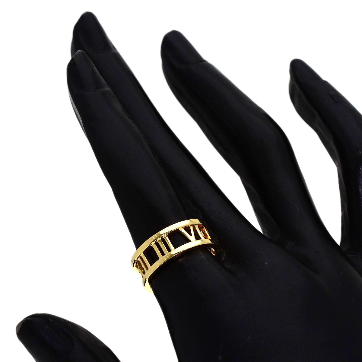 TIFFANY&Co. open atlas Ring K18 Yellow Gold Ladies [Used]