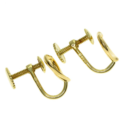 TIFFANY&Co. Open heart Earring K18 Yellow Gold Ladies [Used]