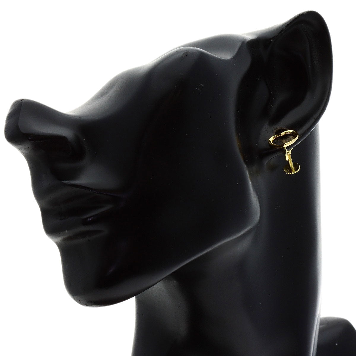 TIFFANY&Co. Open heart Earring K18 Yellow Gold Ladies [Used]