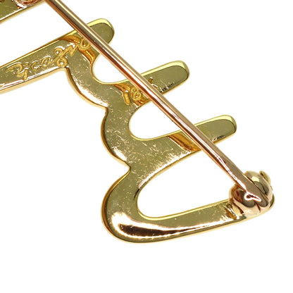 TIFFANY&Co. Paloma Picasso Brooch K18 Yellow Gold Ladies [Used]
