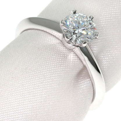 TIFFANY&Co. Solitaire Diamond Ring Platinum PT950 Ladies [Used]