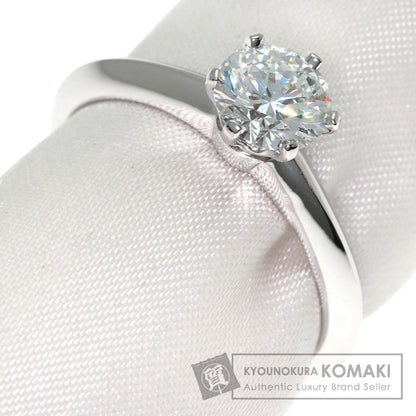 TIFFANY&Co. Solitaire Diamond Ring Platinum PT950 Ladies [Used]