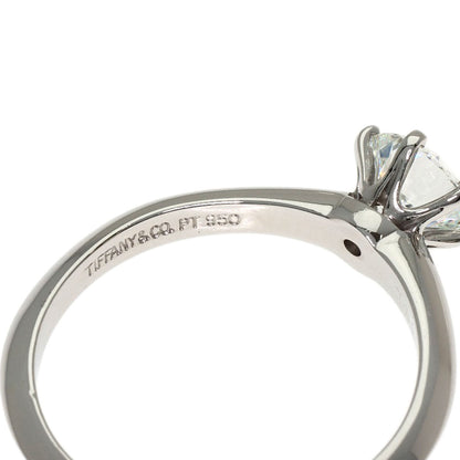 TIFFANY&Co. Solitaire Diamond Ring Platinum PT950 Ladies [Used]