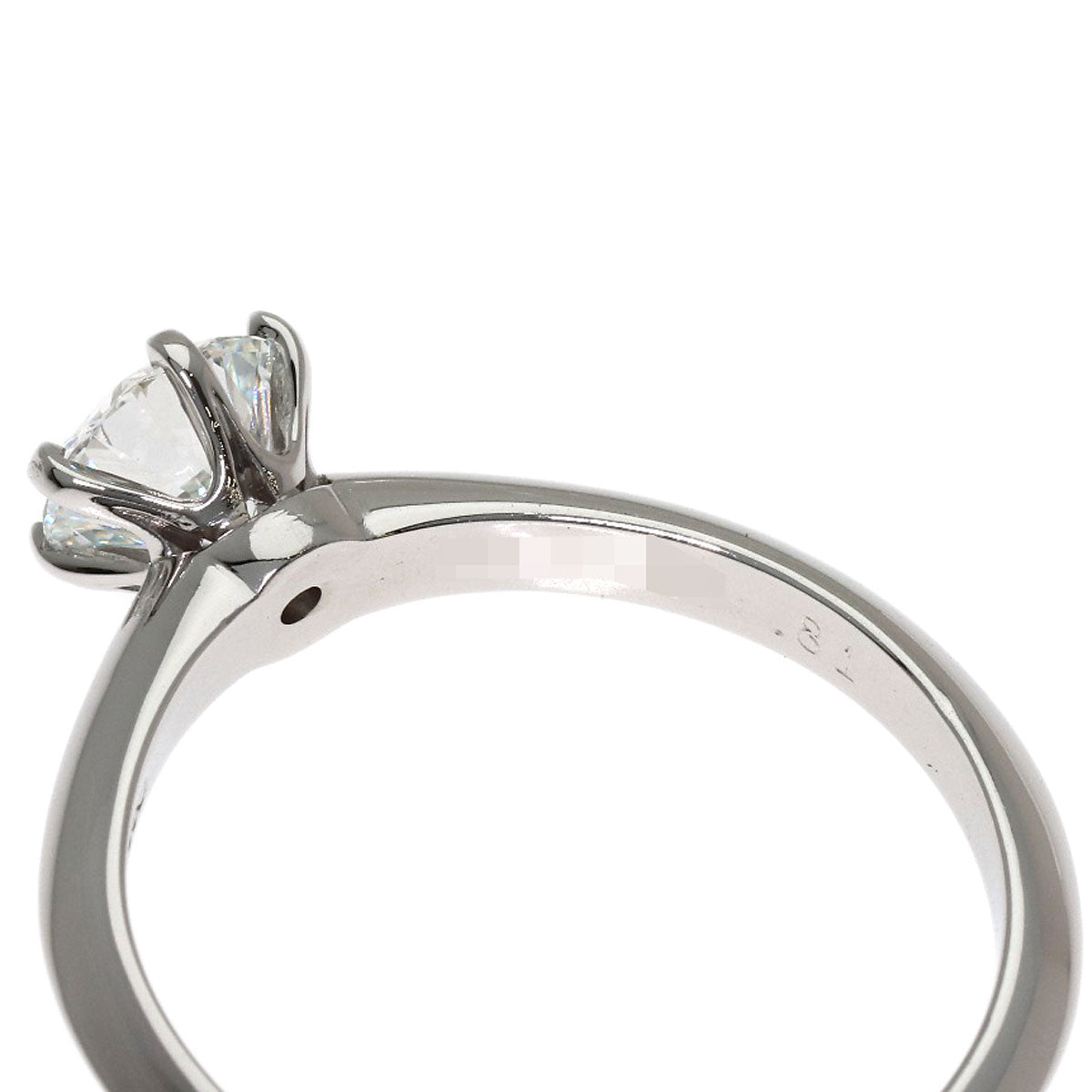 TIFFANY&Co. Solitaire Diamond Ring Platinum PT950 Ladies [Used]