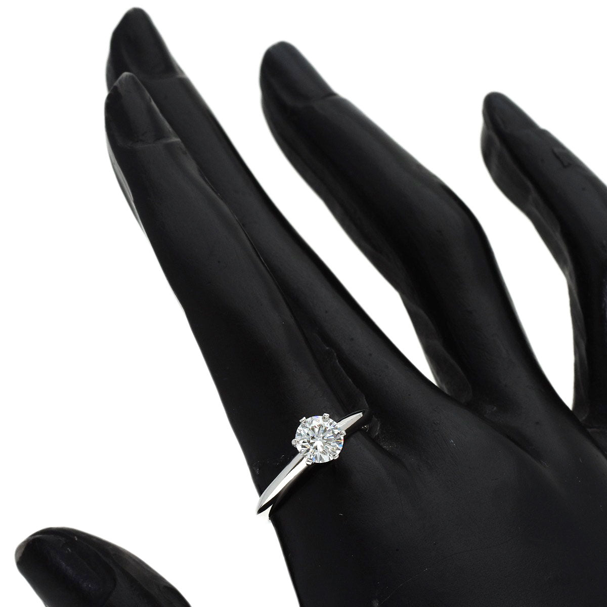 TIFFANY&Co. Solitaire Diamond Ring Platinum PT950 Ladies [Used]
