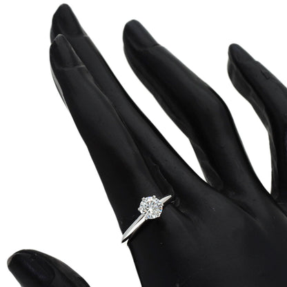 TIFFANY&Co. Solitaire Diamond Ring Platinum PT950 Ladies [Used]