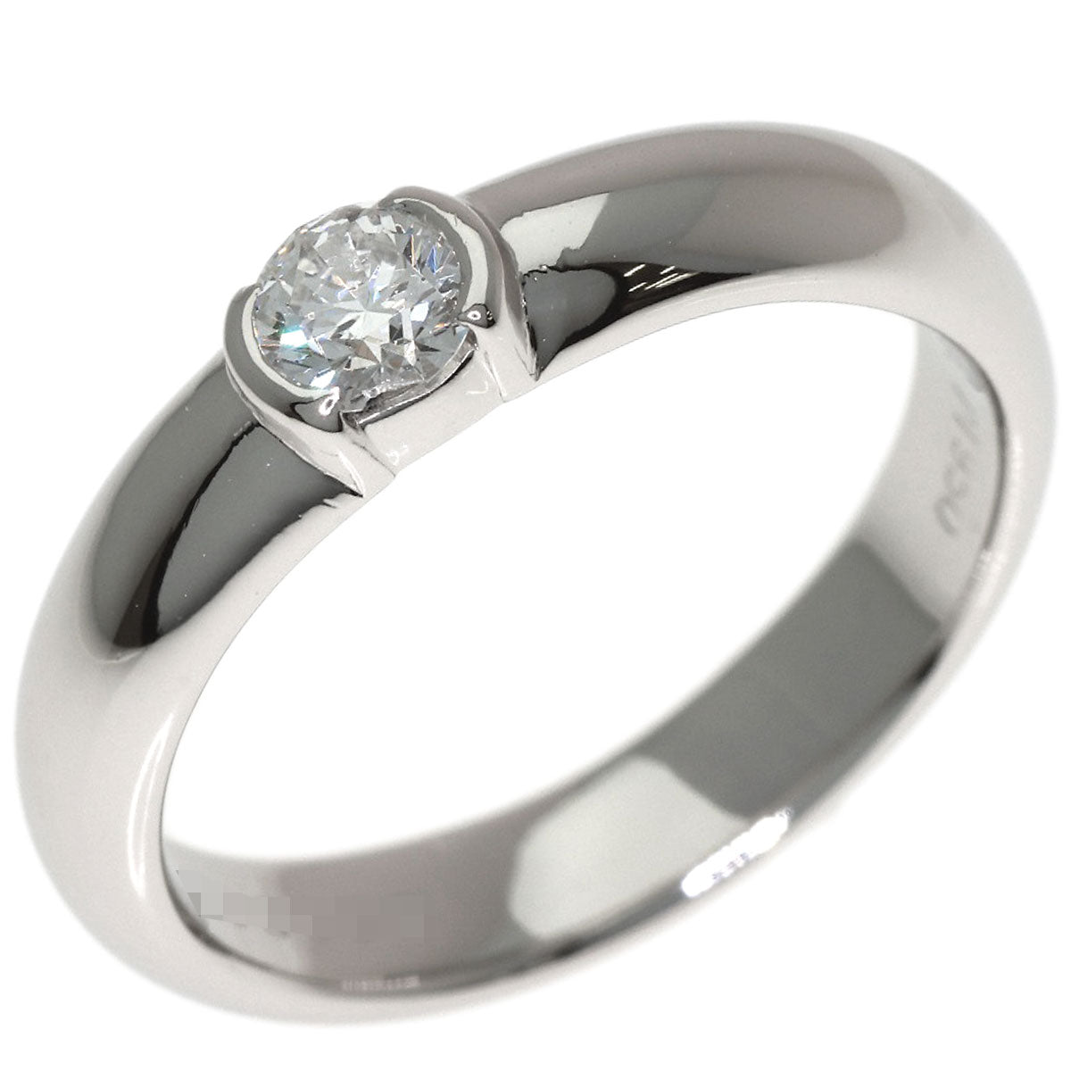 TIFFANY&Co. Dots Solitaire Diamond Ring Platinum PT950 Ladies [Used]