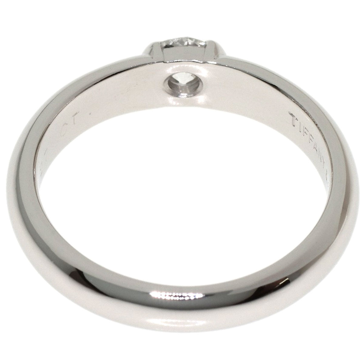TIFFANY&Co. Dots Solitaire Diamond Ring Platinum PT950 Ladies [Used]