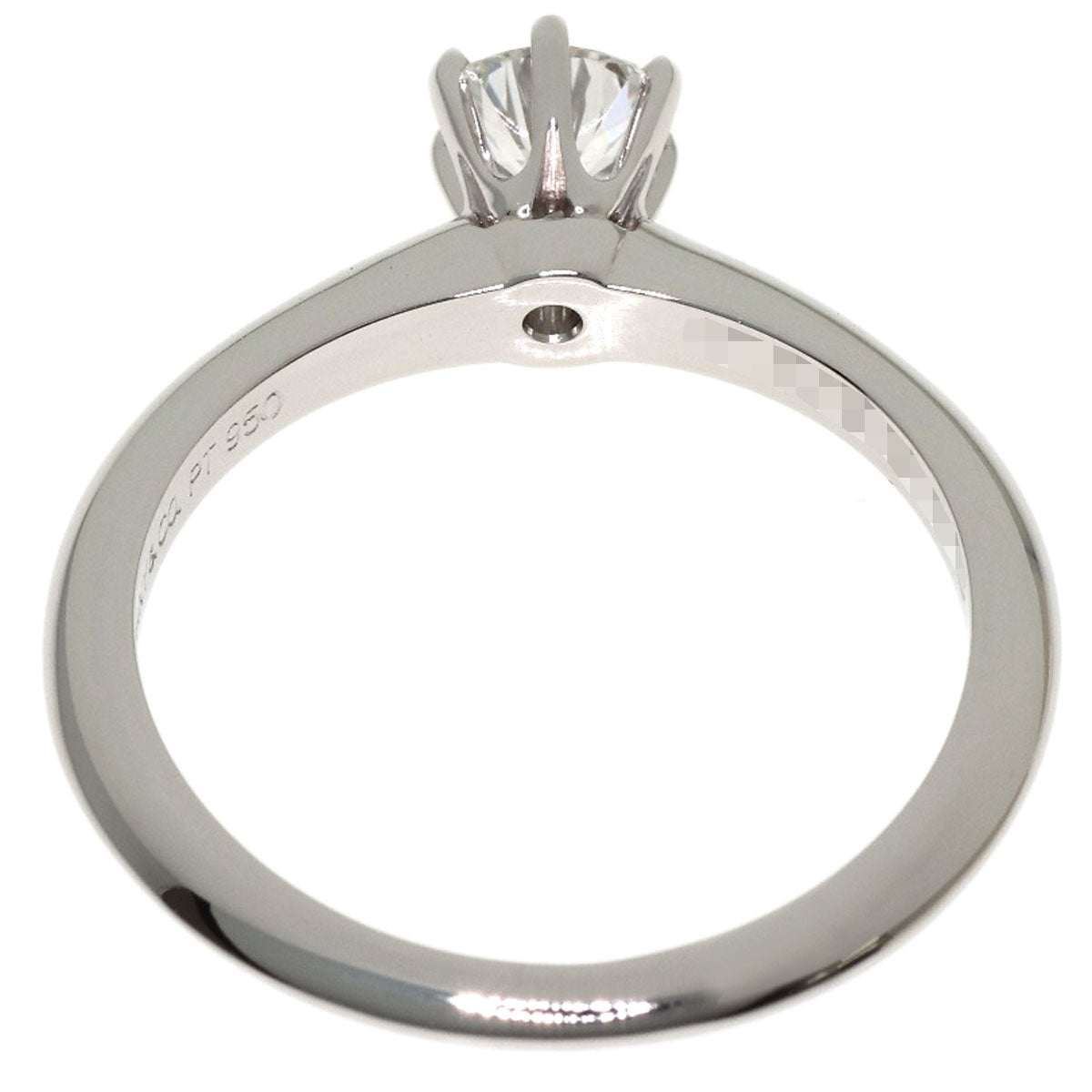 TIFFANY&Co. Solitaire Diamond Ring Platinum PT950 Ladies [Used]