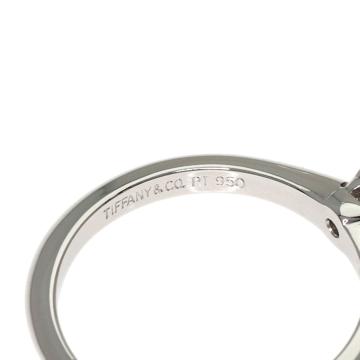 TIFFANY&Co. Solitaire Diamond Ring Platinum PT950 Ladies [Used]