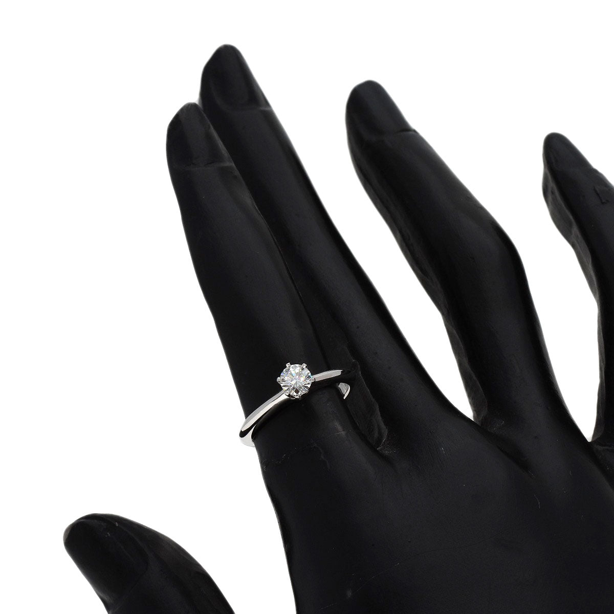 TIFFANY&Co. Solitaire Diamond Ring Platinum PT950 Ladies [Used]