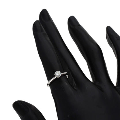 TIFFANY&Co. Solitaire Diamond Ring Platinum PT950 Ladies [Used]