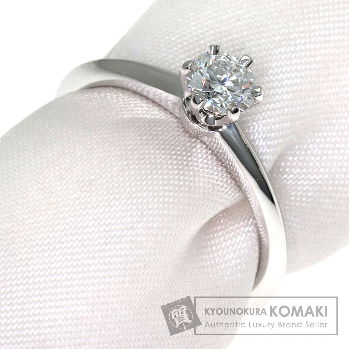TIFFANY&Co. Solitaire Diamond Ring Platinum PT950 Ladies [Used]