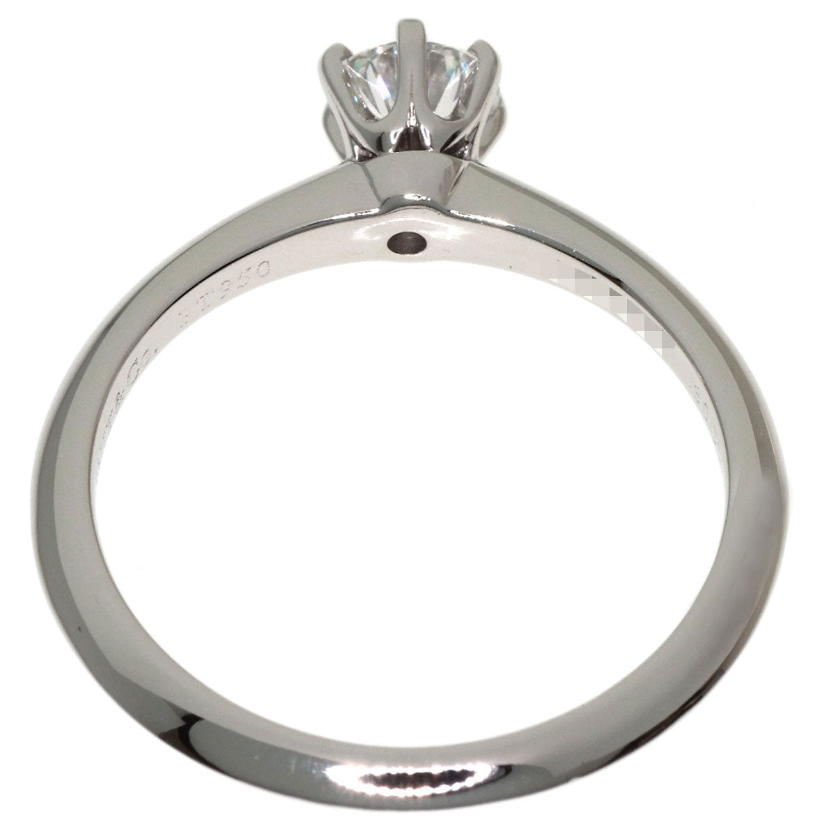 TIFFANY&Co. Solitaire Diamond Ring Platinum PT950 Ladies [Used]