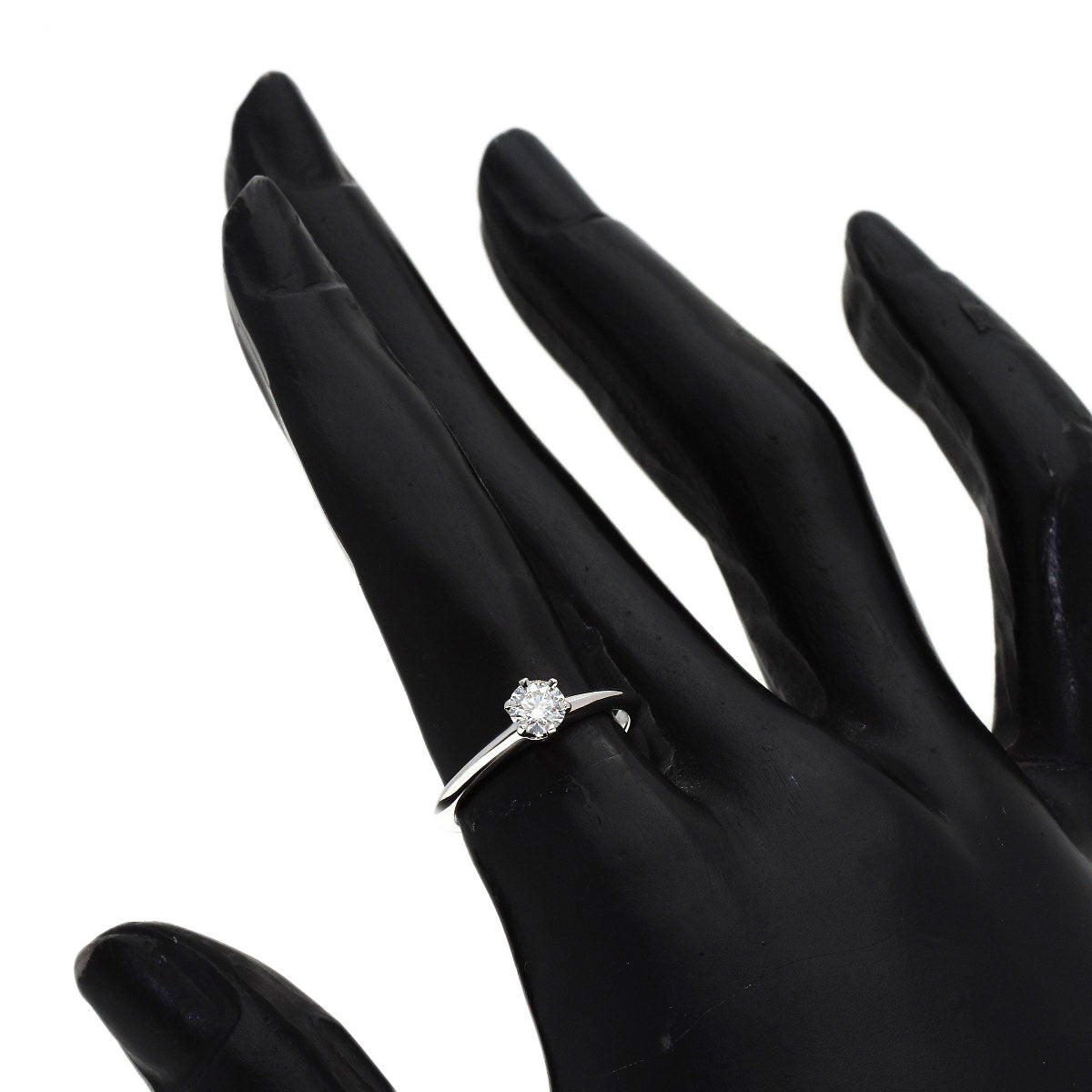 TIFFANY&Co. Solitaire Diamond Ring Platinum PT950 Ladies [Used]