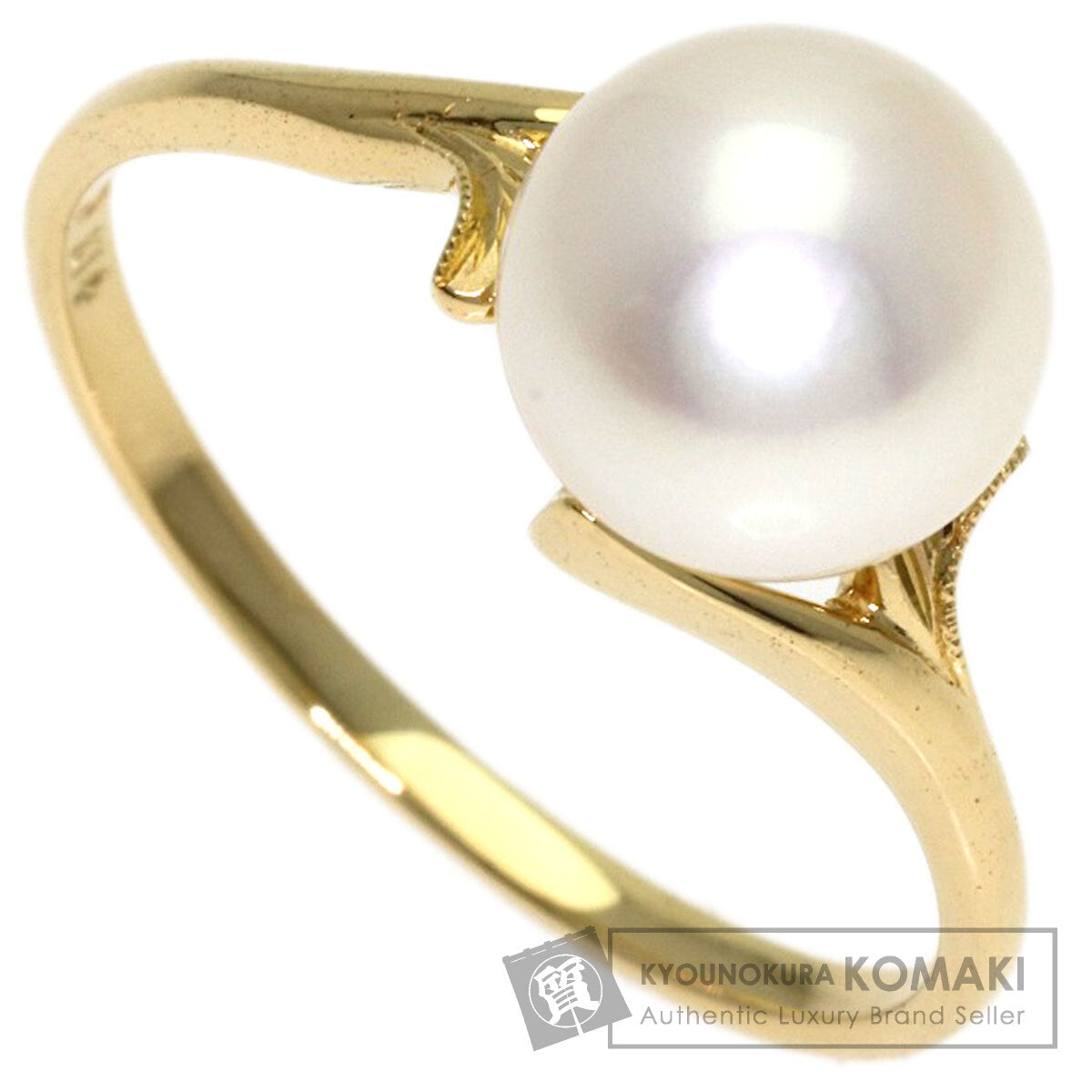 MIKIMOTO Pearl Pearl Ring K14 Yellow Gold Ladies [Used]