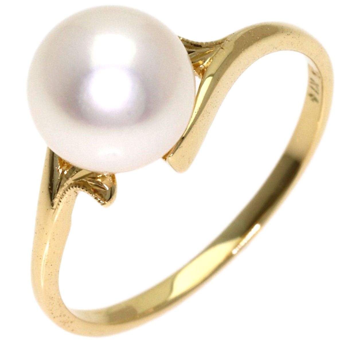 MIKIMOTO Pearl Pearl Ring K14 Yellow Gold Ladies [Used]