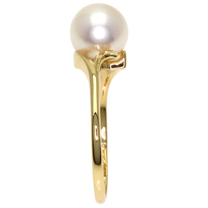 MIKIMOTO Pearl Pearl Ring K14 Yellow Gold Ladies [Used]