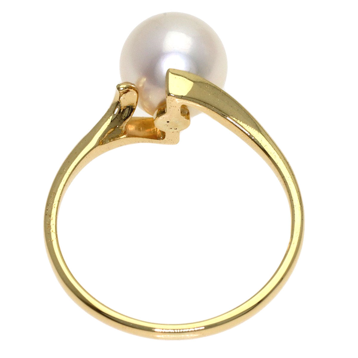 MIKIMOTO Pearl Pearl Ring K14 Yellow Gold Ladies [Used]