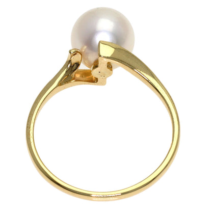 MIKIMOTO Pearl Pearl Ring K14 Yellow Gold Ladies [Used]