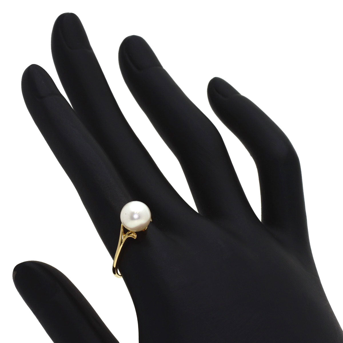MIKIMOTO Pearl Pearl Ring K14 Yellow Gold Ladies [Used]