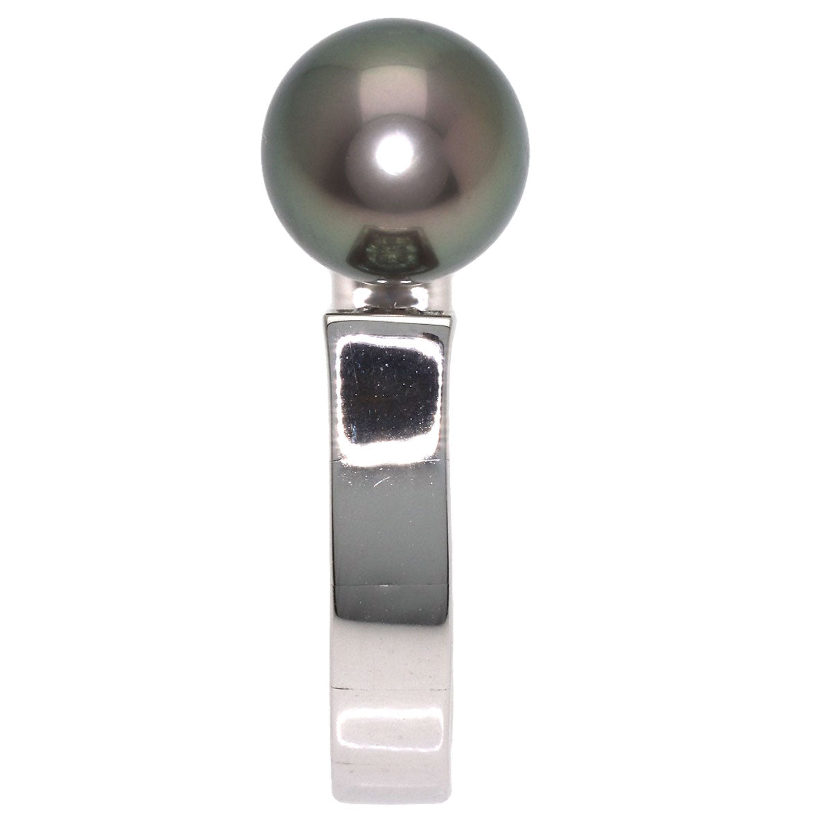 MIKIMOTO Pearl Pearl Diamond Ring K18 White Gold Ladies [Used]