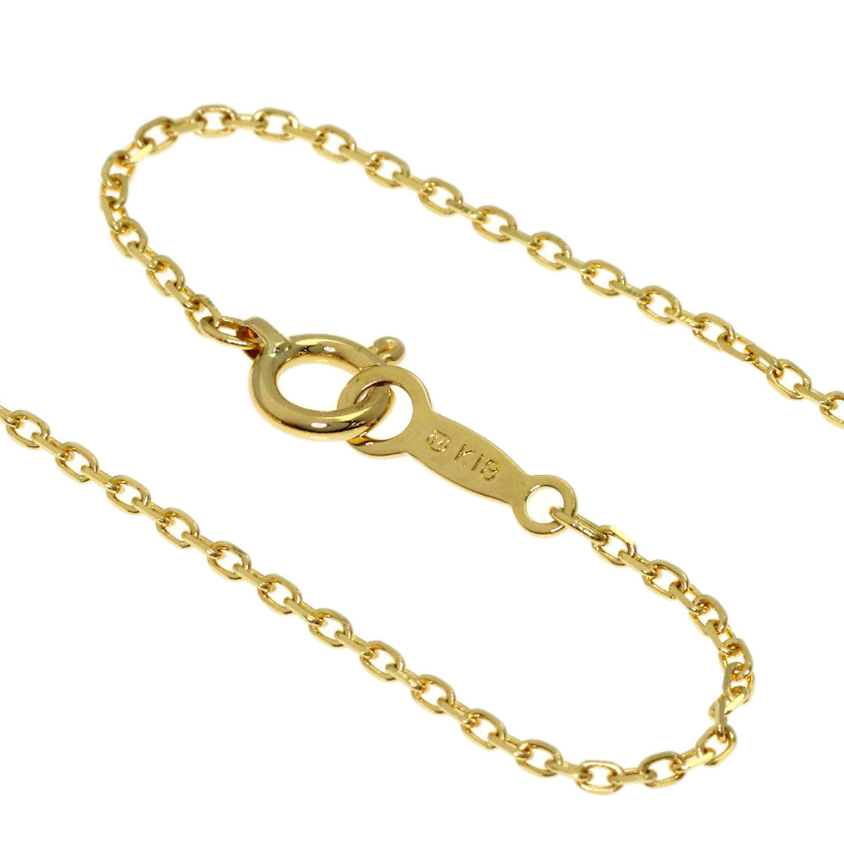 MIKIMOTO Wreath motif Pearl Pearl Diamond Necklace K18 Yellow Gold Ladies [Used]