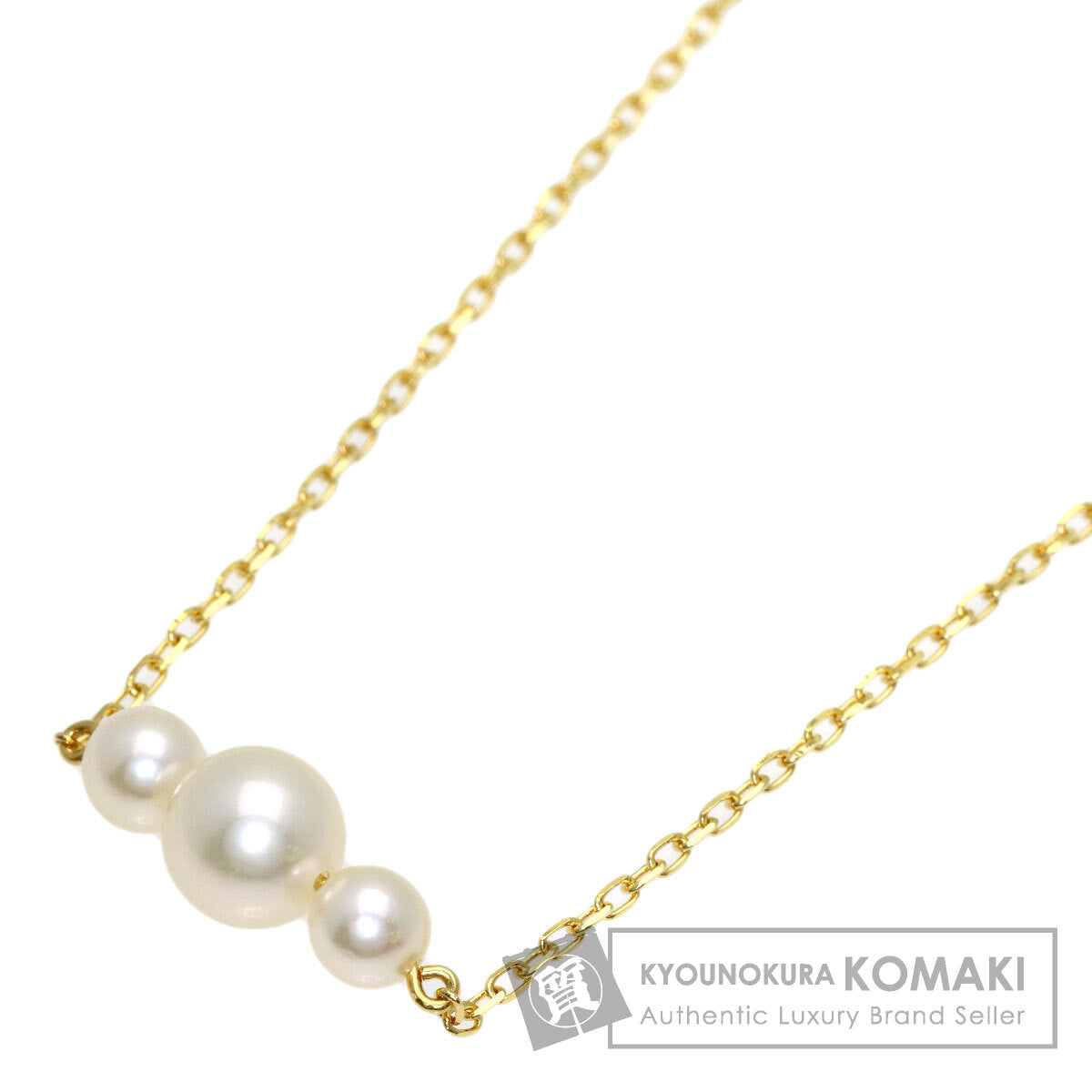 MIKIMOTO Pearl Pearl Necklace K18 Yellow Gold Ladies [Used]