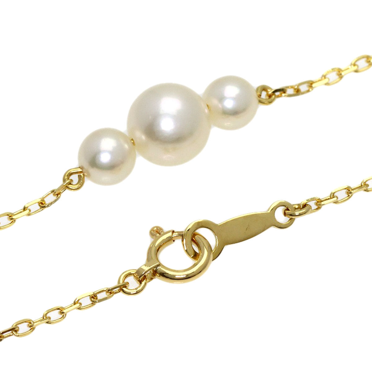 MIKIMOTO Pearl Pearl Necklace K18 Yellow Gold Ladies [Used]